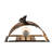 Rustic Lodge Brass Flush Mounted Sconce