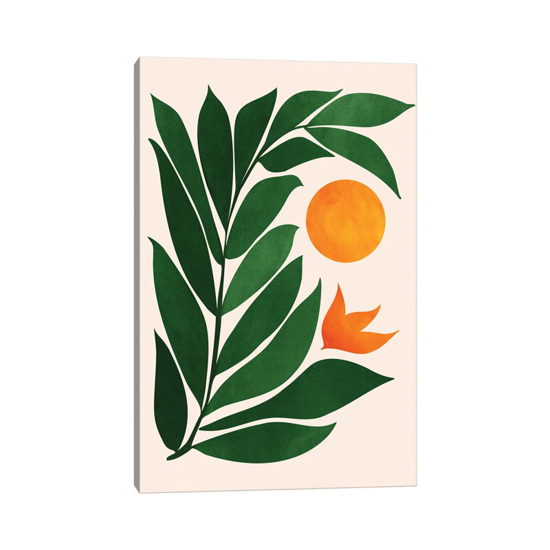 Garden Sunset III by Modern Tropical - Wrapped Canvas Print, 101.6 cm H x 66.04 cm W x 1.91 cm D