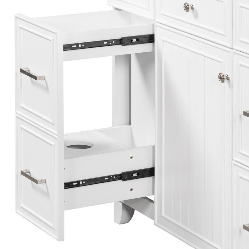 Bathroom Vanity Cabinet, White