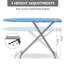 Metal Panel Iron Board with Iron Mat, Heat & Scorch Resistant Cover, Adjustable Height Heavy Duty Ironing Board