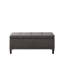 Banc de rangement capitonné à fermeture douce