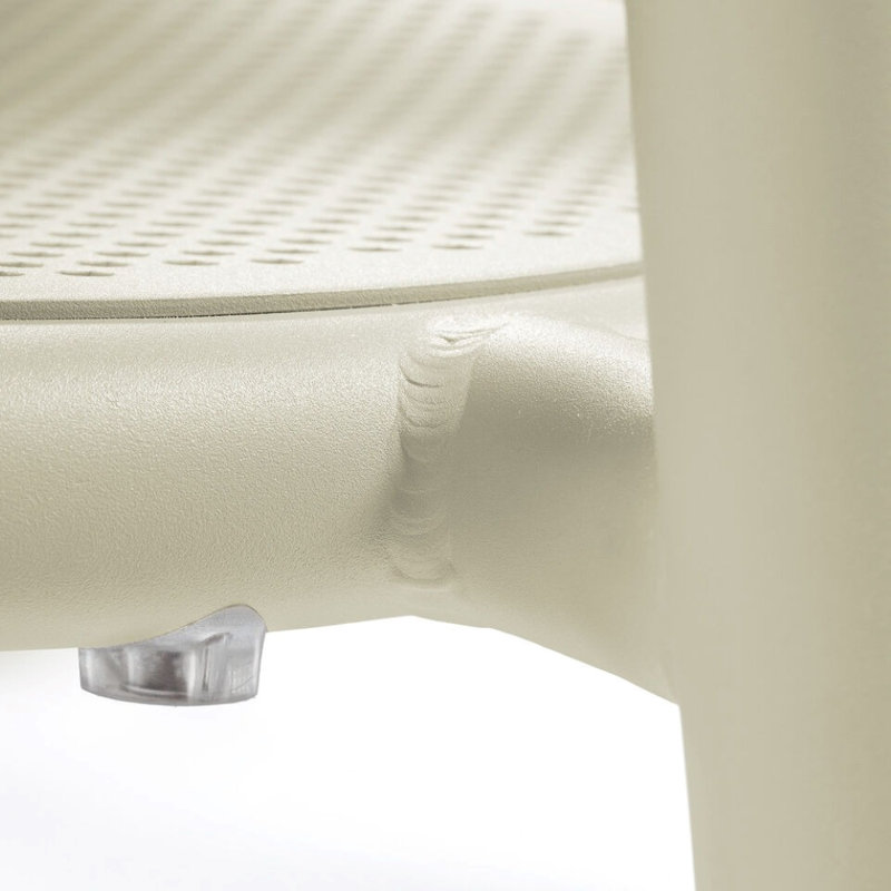 Toní Stacking Patio Dining Side Chair, Desert