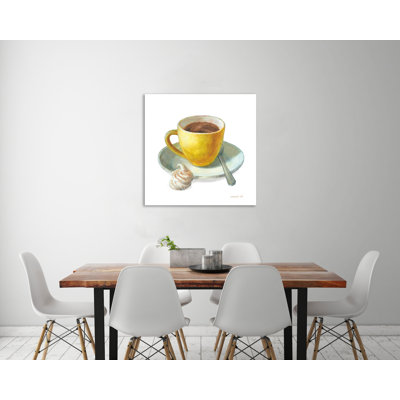 " Wake Me Up Coffee IV On White "