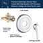 Robinet de douche avec valve brute-116543462