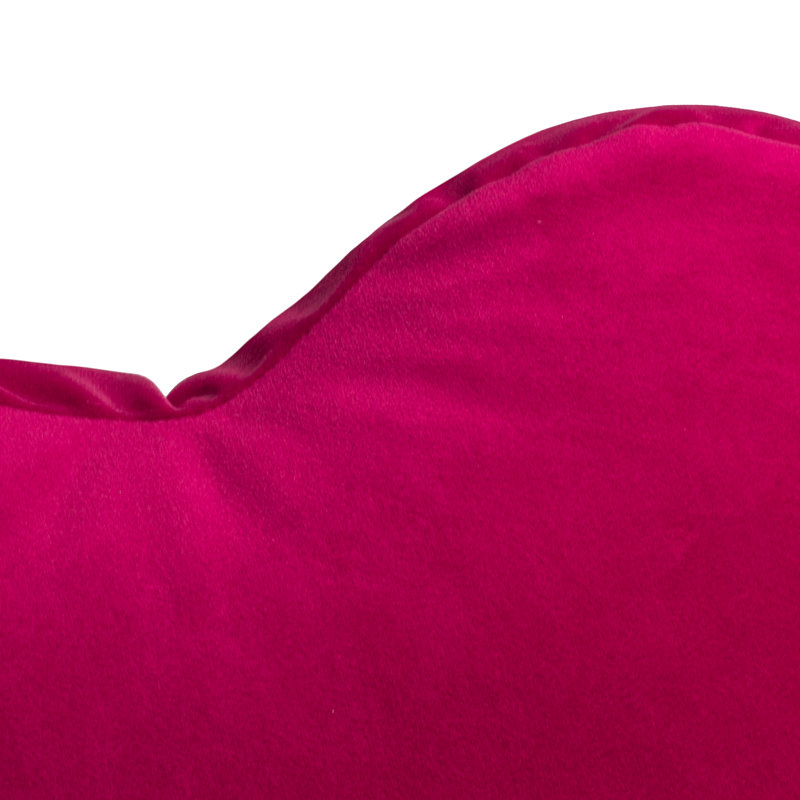 Orange Novelty Cushion, Hot Pink