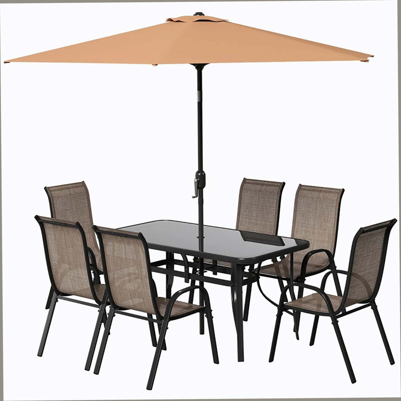Conversation Set,8 Pieces Patio Furniture Set