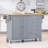 Draden 3 Drawers Rolling Mobile Kitchen Island With Wood Top-1378852404
