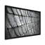 Toit rétro noir et blanc - reproduction de cadre flottant sur toile-1812337351-1812337344