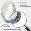 Vague blanche et bleue style Papercut - miroir mural ovale blanc-337748448
