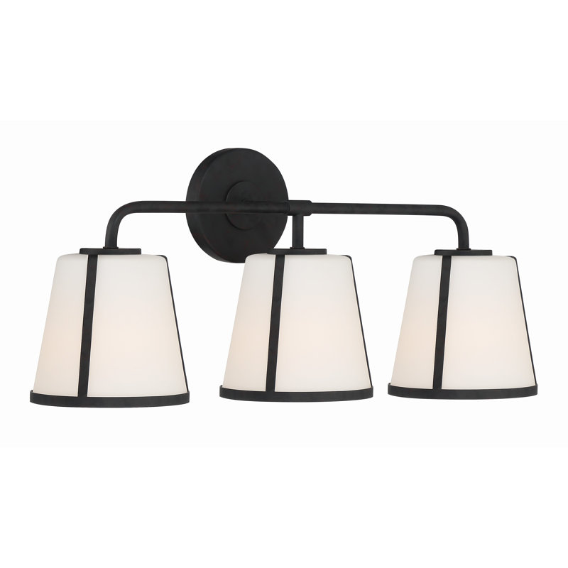Ensemble de meuble-lavabo 3 lumières Marietta, Noir