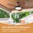 52/62" Tropical Palm Leaf Dimmable Ceiling Fans 5-blade With Lights And Remote-245146267-265682038
