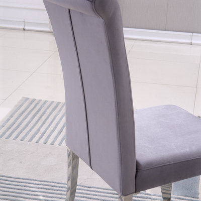Chaises de salle à manger en similicuir, chaises d'appoint sans accoudoirs, chaise de salle à manger rembourrée, chaise de salle à manger, chaise de cuisine