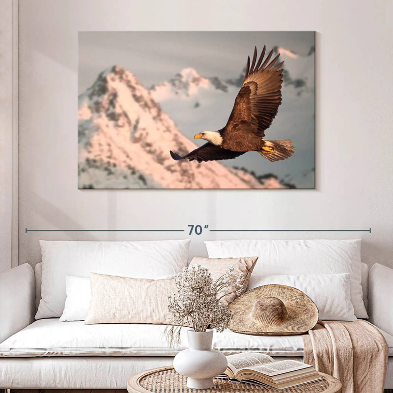 Brampt Majestic Bald Eagle, 32" H x 48" W