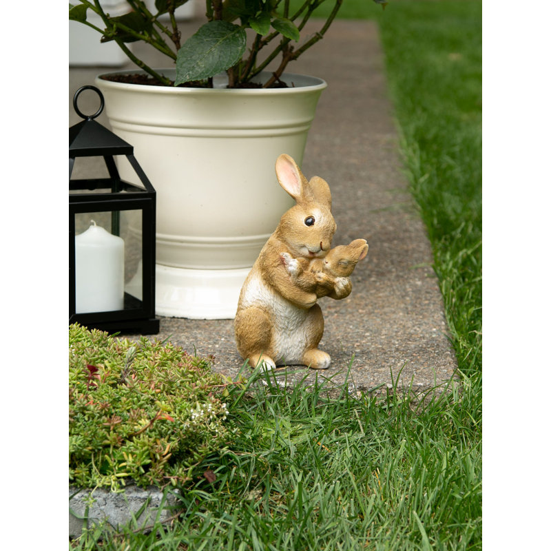 Ophelia & Co. MOM AND BABY RABBIT FIGURINE | Wayfair
