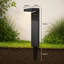 Satin Black Solar Powered Pathway Light