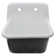 Anchor 22" L X 18" W Cast Iron Wall Mount Utility Sink with Drain