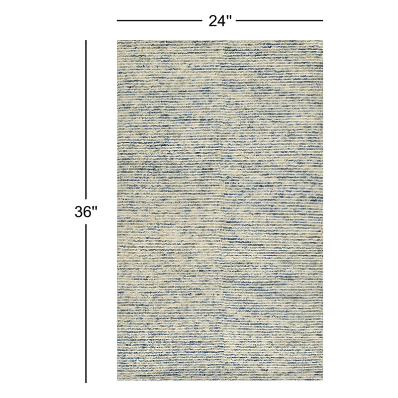 Wool Abstract Indoor Rug, Rectangle  2' x 3'