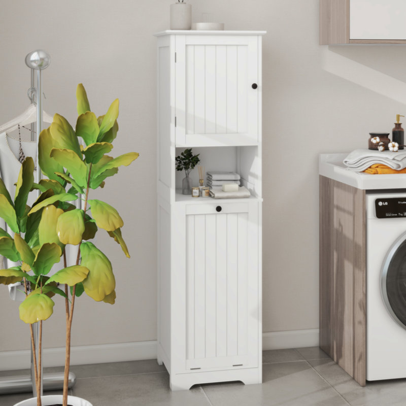 One-Compartment One-Door Tilt-Out Laundry Sorter Cabinet