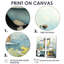 «Yellow Duck Bathroom Dip II», reproductions d'art sur toile bleues, 2 pièces-1585980255-1585980253-1585980251
