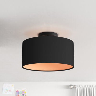 Arlicia Angelicque 1-Light 13" Semi Flush Mount