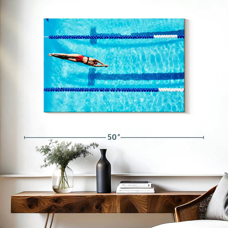 Sireci Competitive Swimming Athlete, 26" H x 39" W
