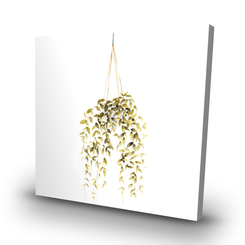 Hanging plant - 32"x32" art on canvas