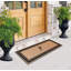 Paillasson monogrammé avec bordure classique en PVC naturel avec envers en PVC - robuste, anti-perte et facile à nettoyer-91901857-91901875