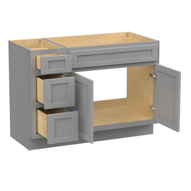 45'' Single Bathroom Vanity Base Only, Gray