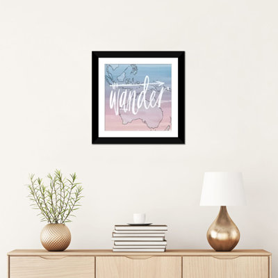 «World Traveller Series: Wander», art textuel sur toile