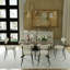 Table de salle à manger rectangulaire extensible de 55,11 po à 70,86 po avec 4 chaises-1921772938-1921772943