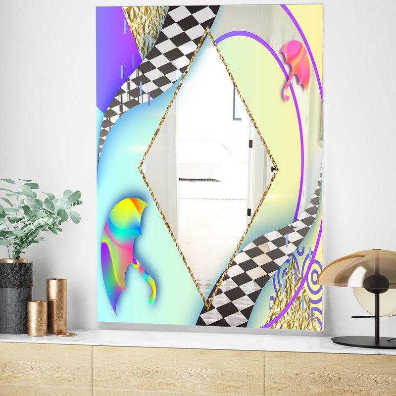 Miroir mural Spacy Dimensions 5 Mid-Century, H 39,4 po x l 29,5 po