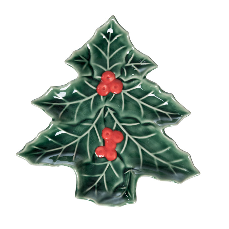 Assiette de Noël Holly Tree
