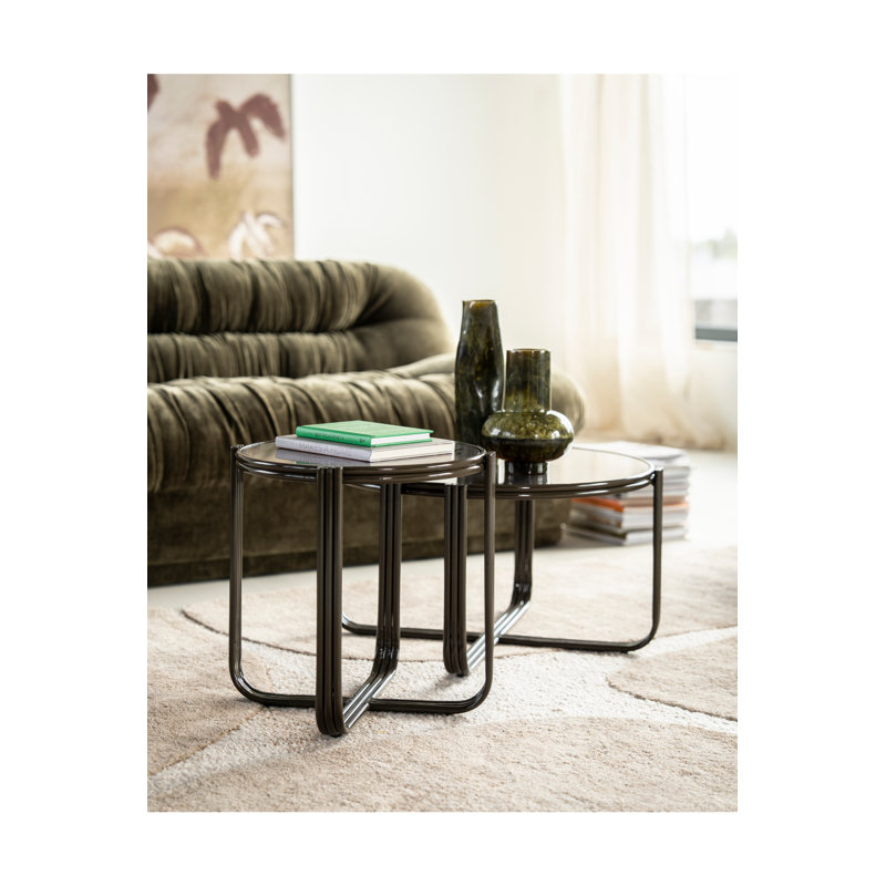 Coffee Table Glass Coffee Table, Green