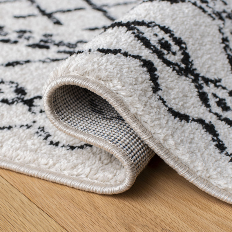 Tapis noir / ivoire Sturdevant Southwestern, Rectangle 5 pi 3 po x 7 pi 6 po
