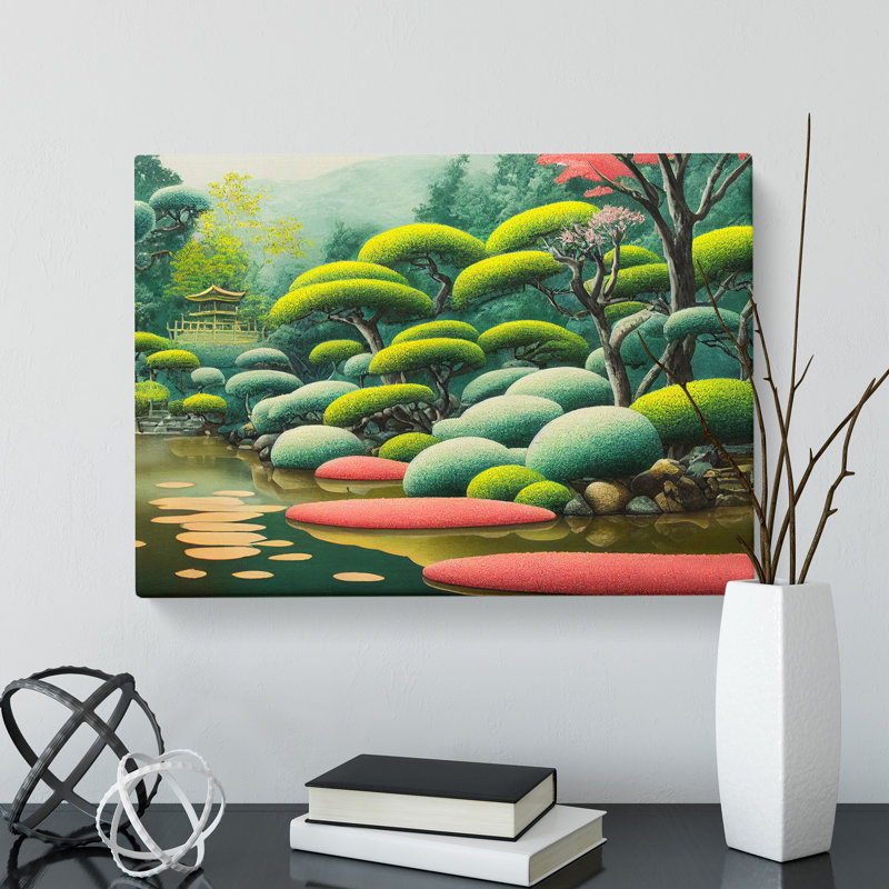 Japanese Garden Vol.4 - Wrapped Canvas, 50cm H x 76cm W x 3cm D
