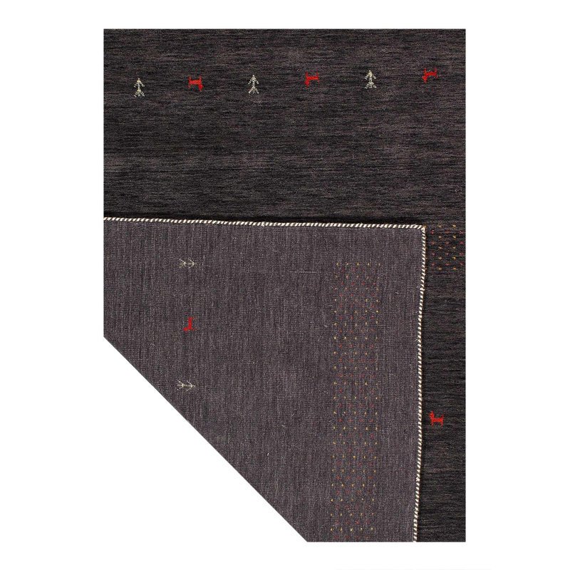Geometric Area Rug in Gray