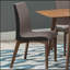 Chaises d'appoint rembourrées grises et noyer naturel-1960370078