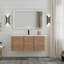 Meuble-lavabo mural avec lavabo en résine blanche-661509091