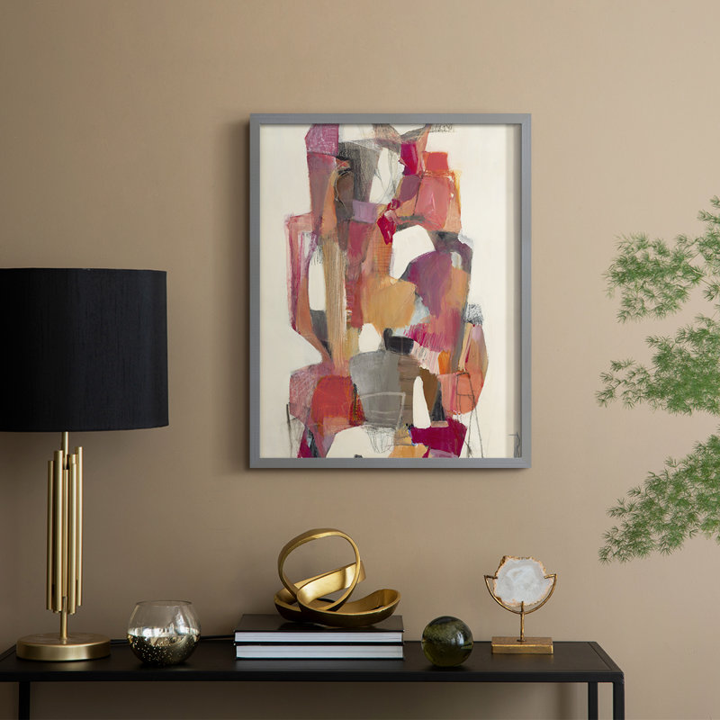 Totem at Sunrise Framed Print - Solid Wood, Gris, H 30 po x l 24 po