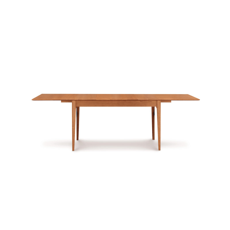 Sarah Four Leg Extension Table, Natural Cherry, 42" W x 96" L