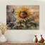 Wahpeton, tournesol jaune, symphonie I sur bois-2056537858