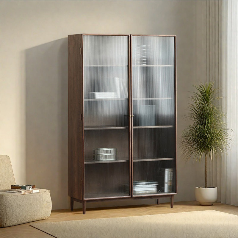 Bibliothèque de style européen, (5 Shelves) 78.74"H x 47.24"W x 14.96"D