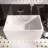 ACRYLIC FREESTANDING RECTANGLE SHAPE BATHTUB WITH SEAT