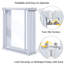 Parc pour chien transparent transparent, 6 panneaux-49745205