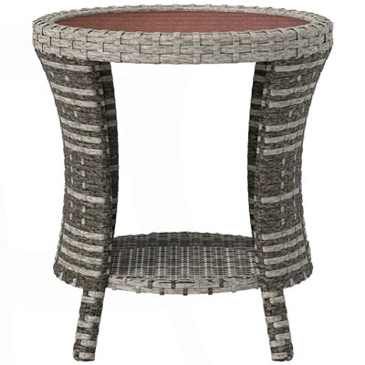 Side Table, Wicker Outdoor Coffee Table