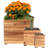 Breigha 3pc Assorted Square Acacia Wood Planter Box with Liner-458103841