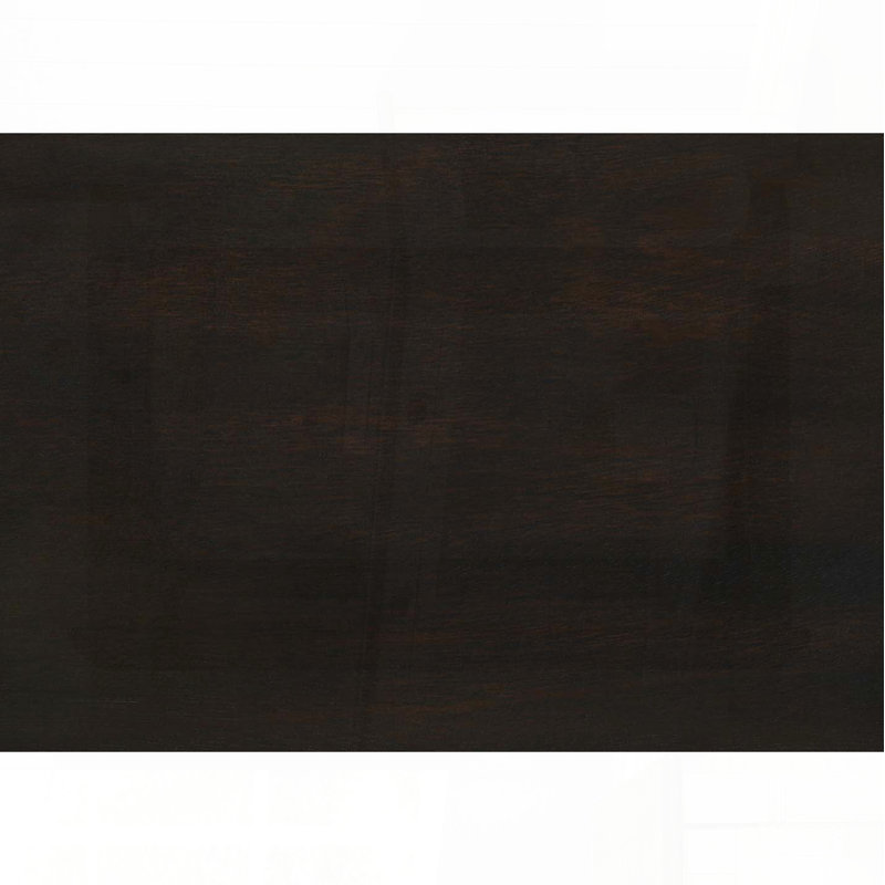 Table d'appoint ronde à 2 niveaux - placage brun noyer foncé, 18 po x 18 po x H 26,25 po