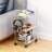 Clear 3 Tier Rolling Utility Cart with Wheels