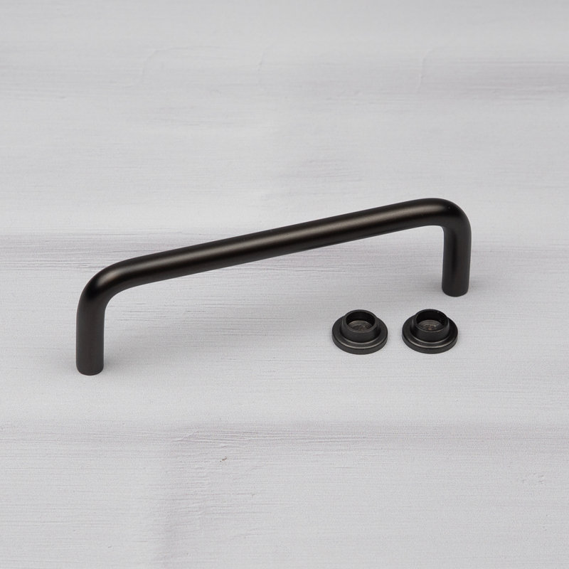 Dark Bronze Slim Pipe D-Bar Handles, 96mm