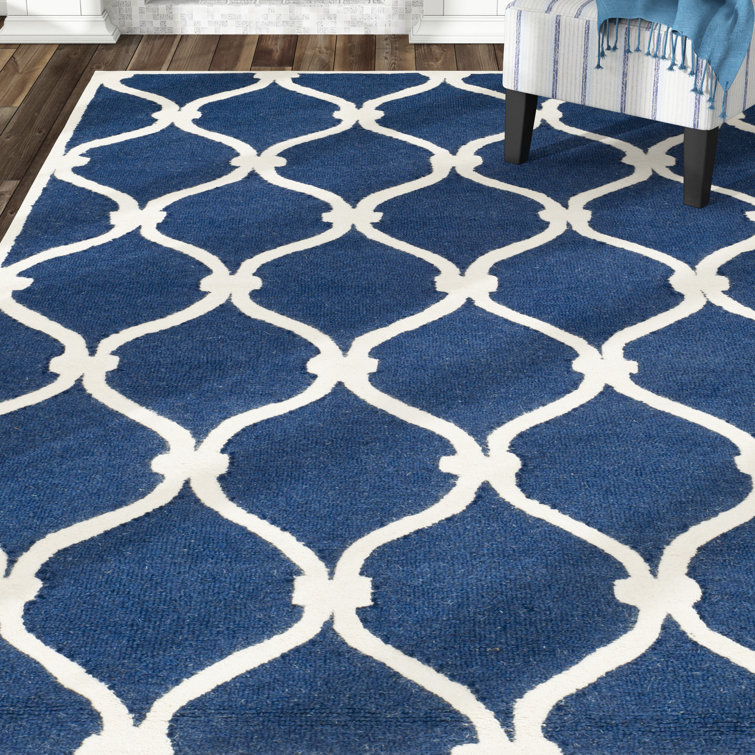 Willington Geometric Wool Hand Woven Area Rug